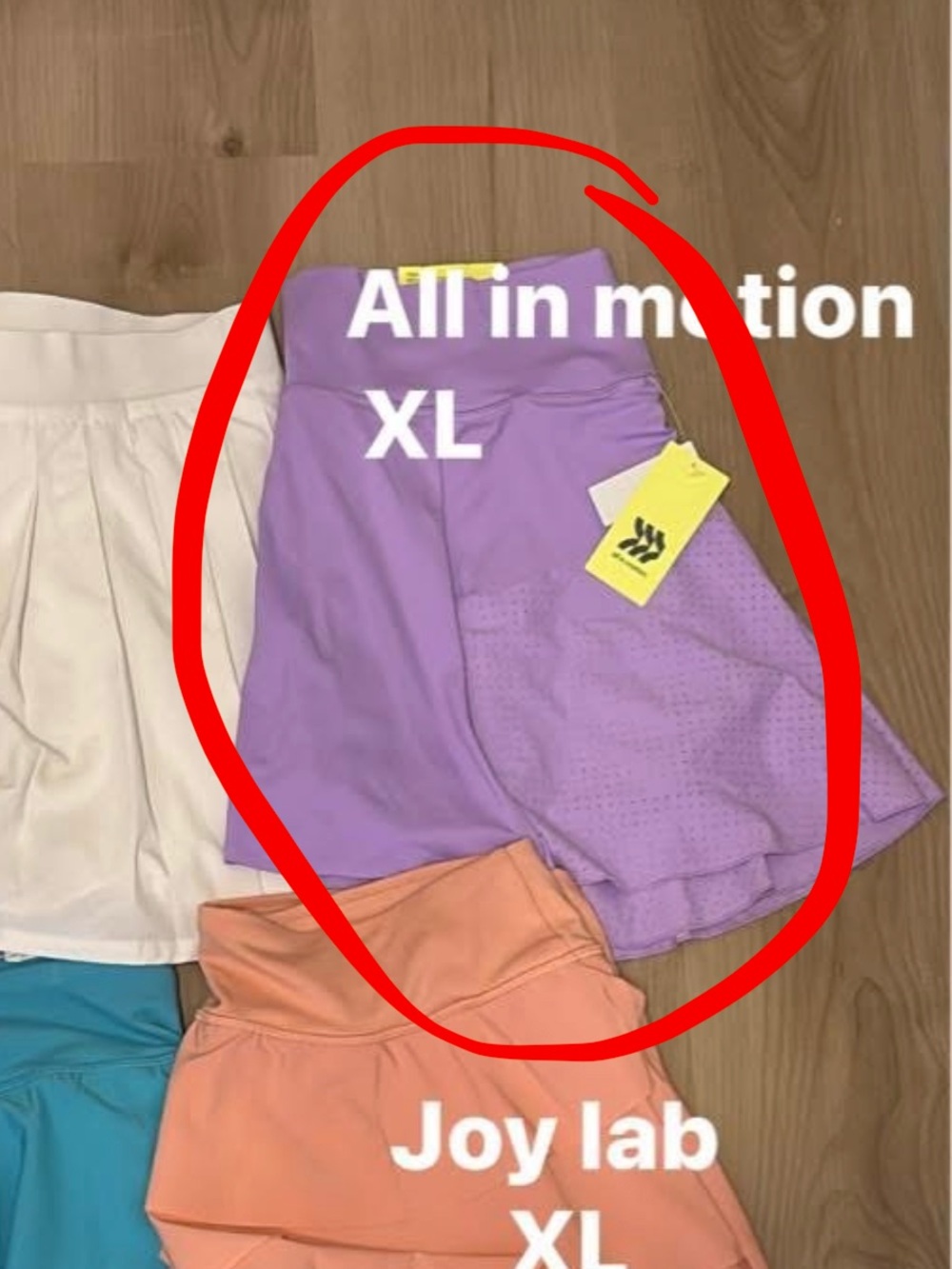 all in motion Lavender Athletic Skort with Built-In Shorts